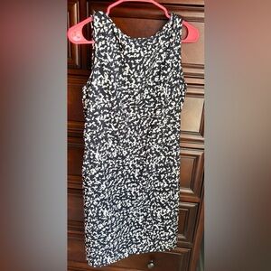 Chic Black and White A-Line Dress
